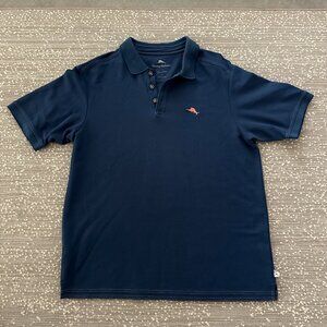 Tommy Bahama Supima Blue Polo Shirt Size L/G